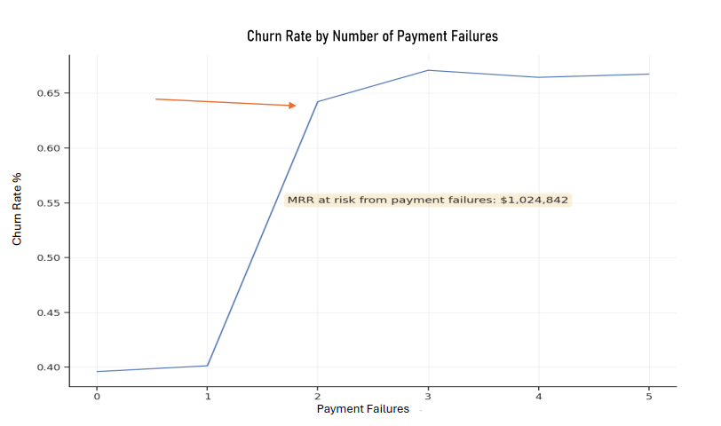 Churn by Payment Failures